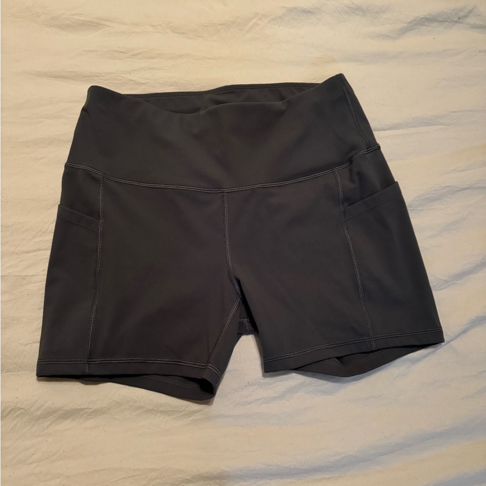 Grey biker shorts